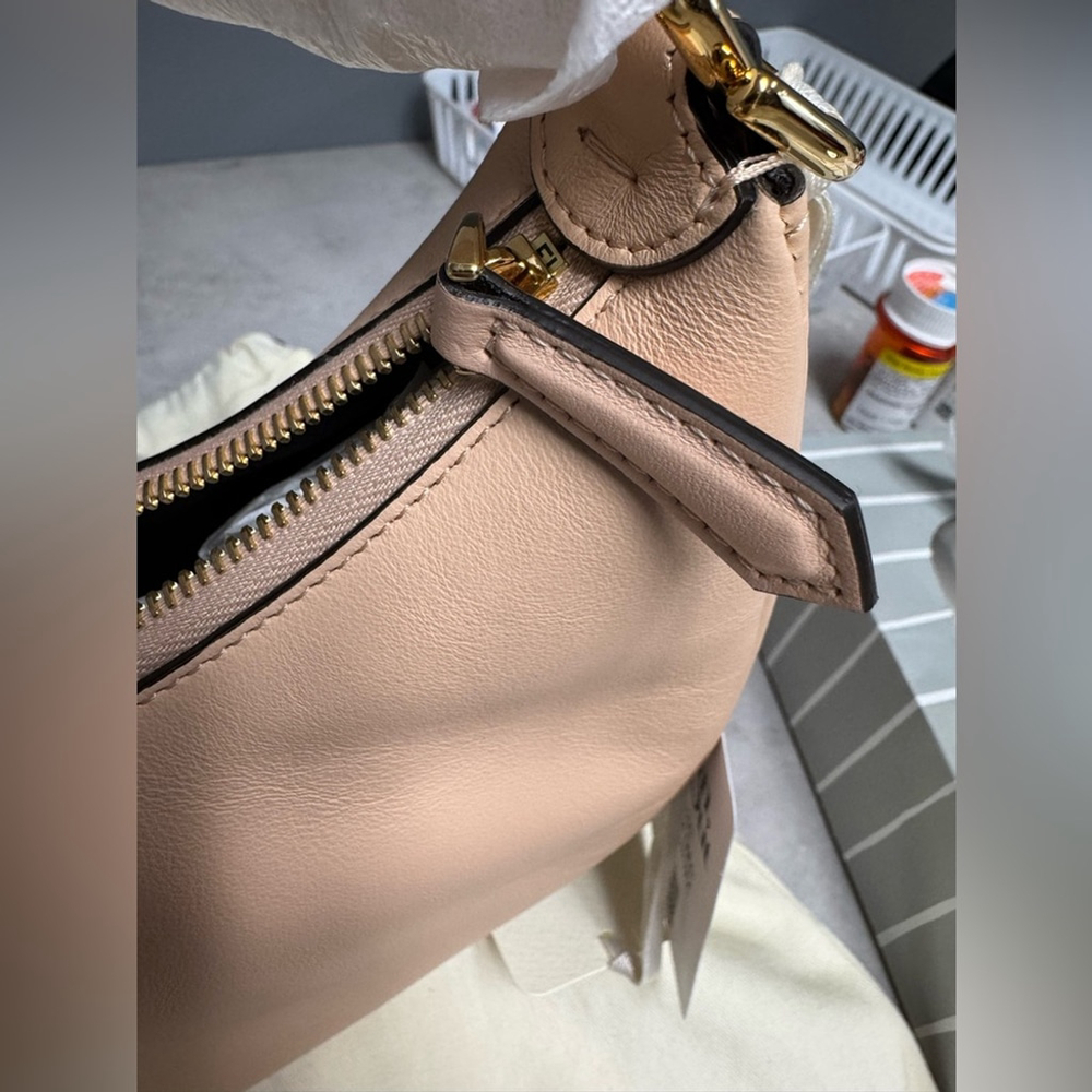 NWT- Fendi Pale Pink Leather Fendigraphy small hobo bag - Picture 5 of 8